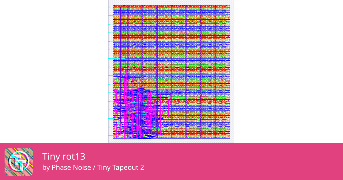 46 Tiny rot13 :: Quicker, easier and cheaper to make your own chip!