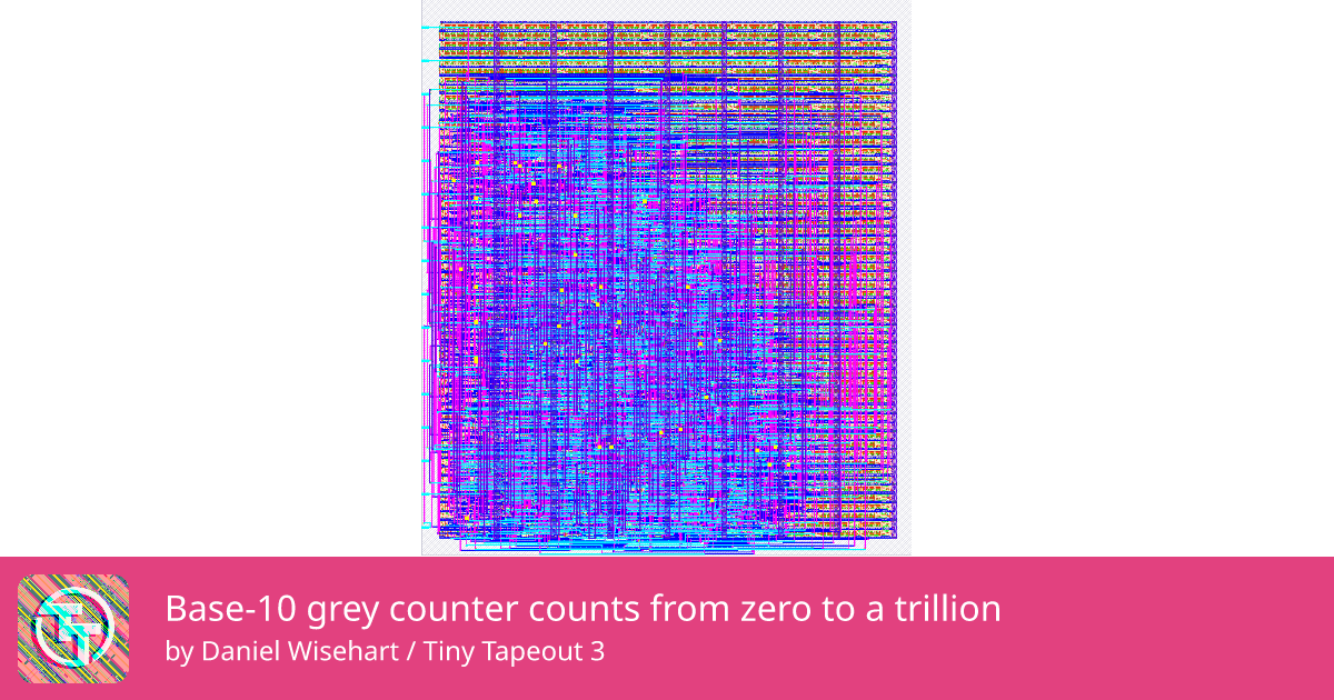 42 Base-10 grey counter counts from zero to a trillion :: Quicker ...