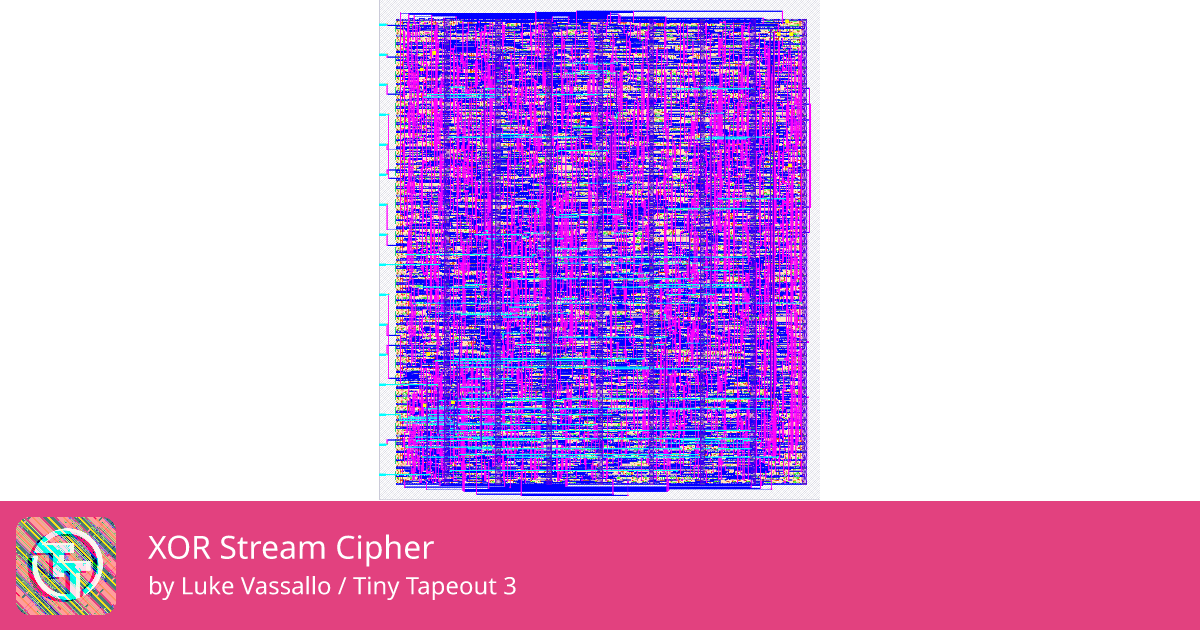 27 XOR Stream Cipher :: Quicker, easier and cheaper to make your own chip!