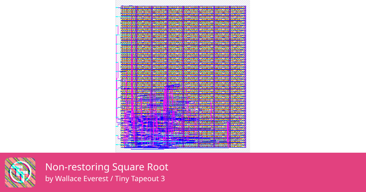 160 Non-restoring Square Root :: Quicker, easier and cheaper to make ...