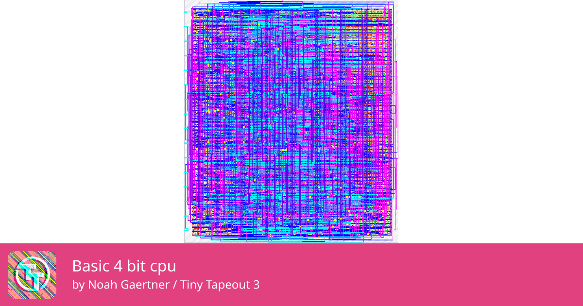 235 Basic 4 bit cpu :: Quicker, easier and cheaper to make your own chip!