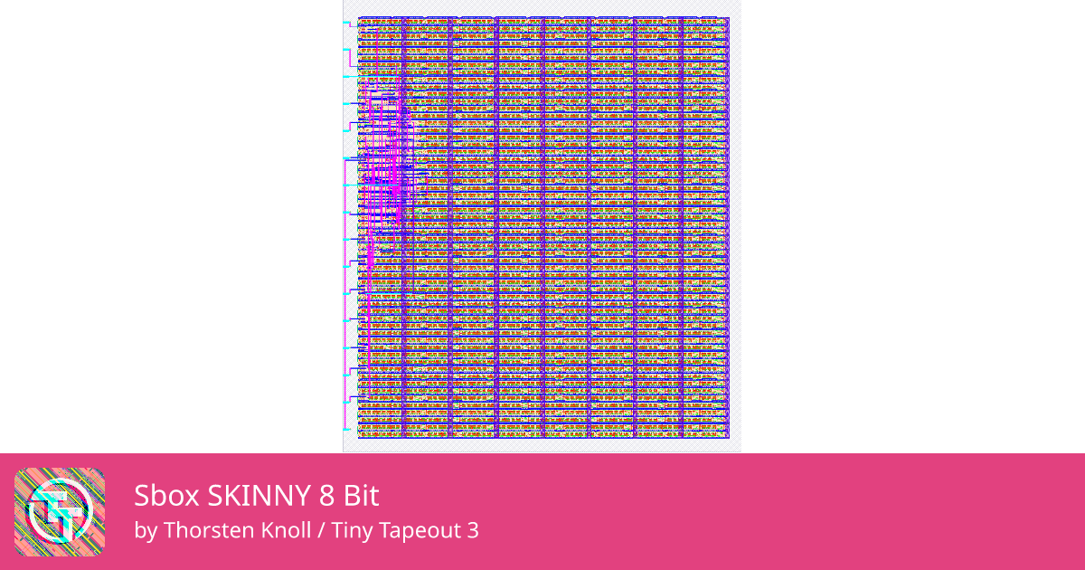 14 Sbox SKINNY 8 Bit :: Quicker, easier and cheaper to make your own chip!