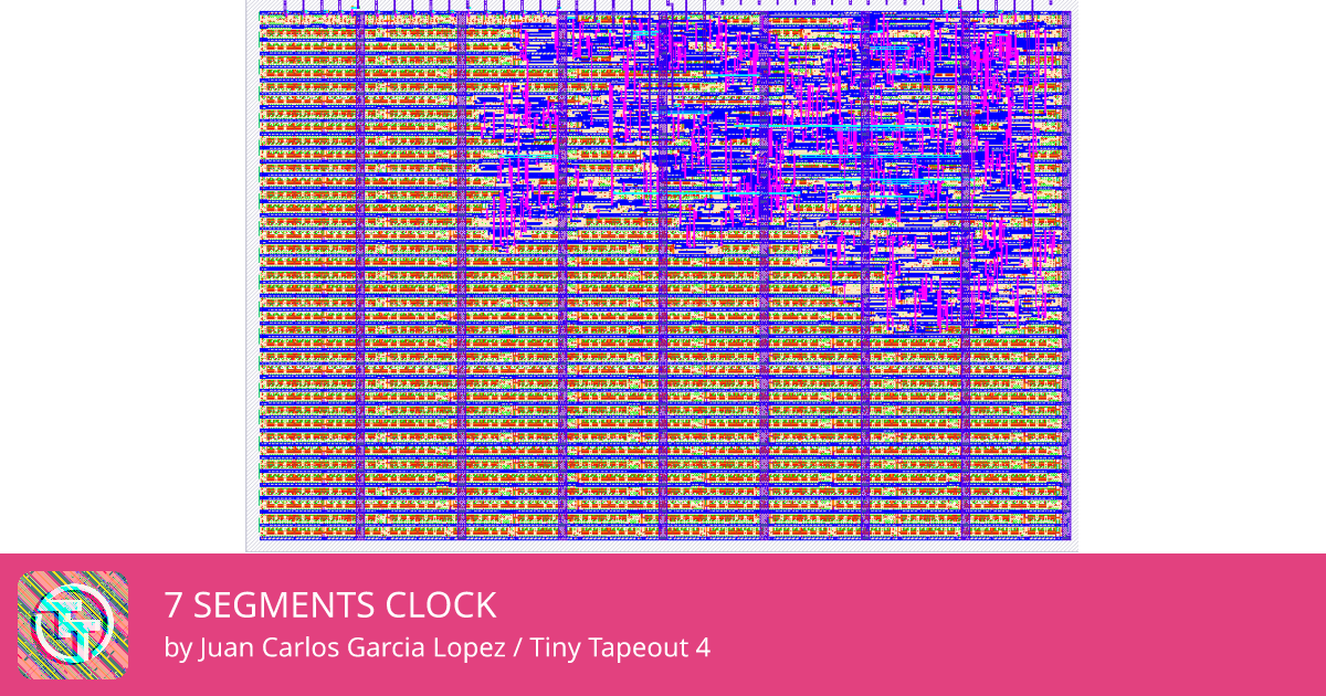210 7 SEGMENTS CLOCK :: Quicker, easier and cheaper to make your own chip!