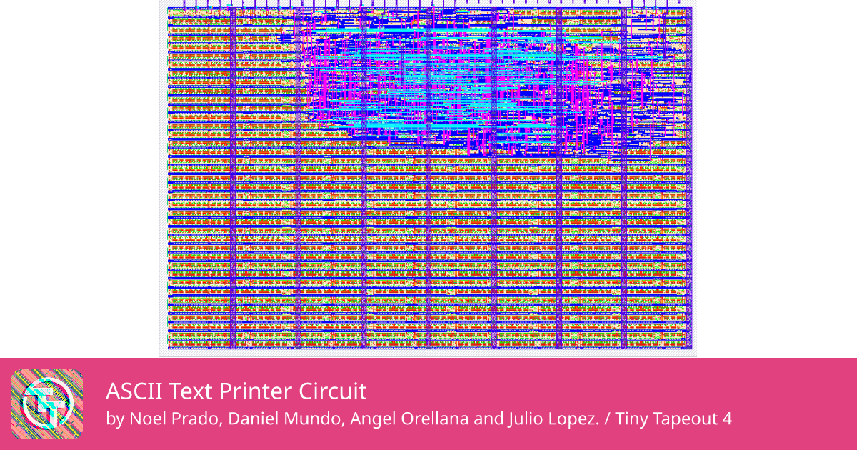 214 ASCII Text Printer Circuit :: Quicker, easier and cheaper to make ...