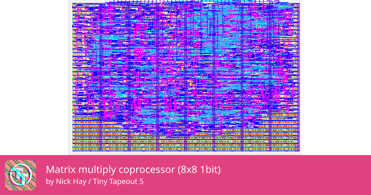 140 Matrix multiply coprocessor (8x8 1bit) :: Quicker, easier and ...