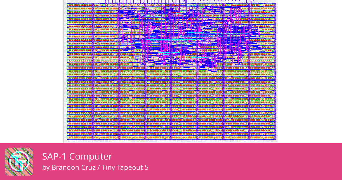 5 SAP-1 Computer :: Quicker, easier and cheaper to make your own chip!