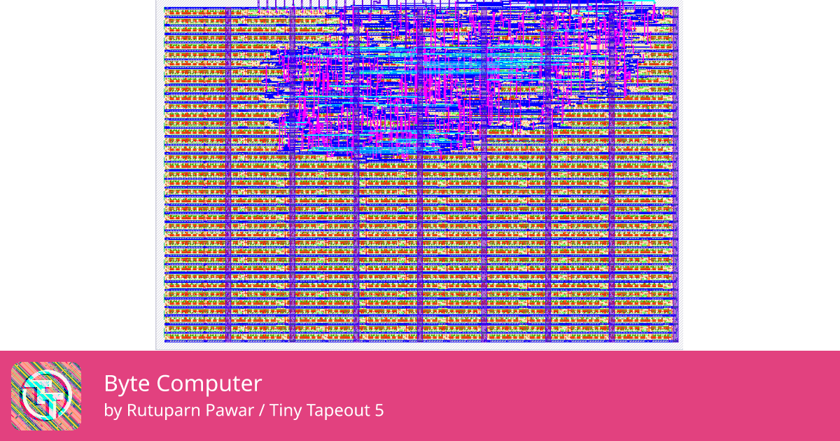 198 Byte Computer :: Quicker, easier and cheaper to make your own chip!