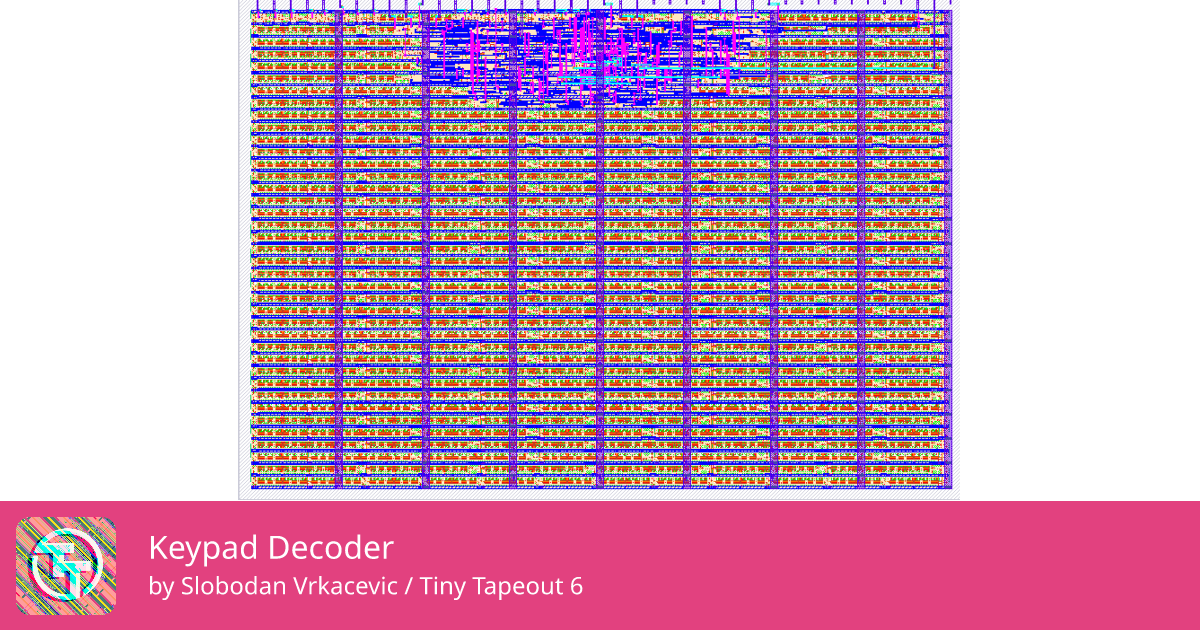 165 Keypad Decoder :: Quicker, easier and cheaper to make your own chip!