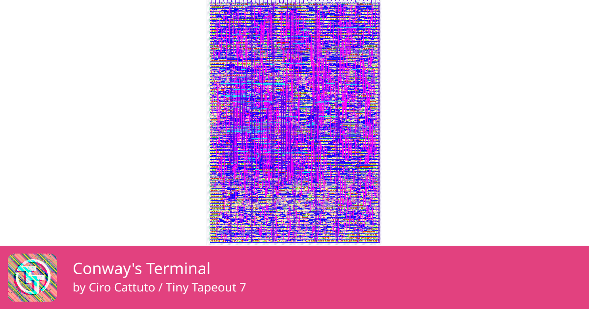 258 Conway's Terminal :: Quicker, easier and cheaper to make your own chip!