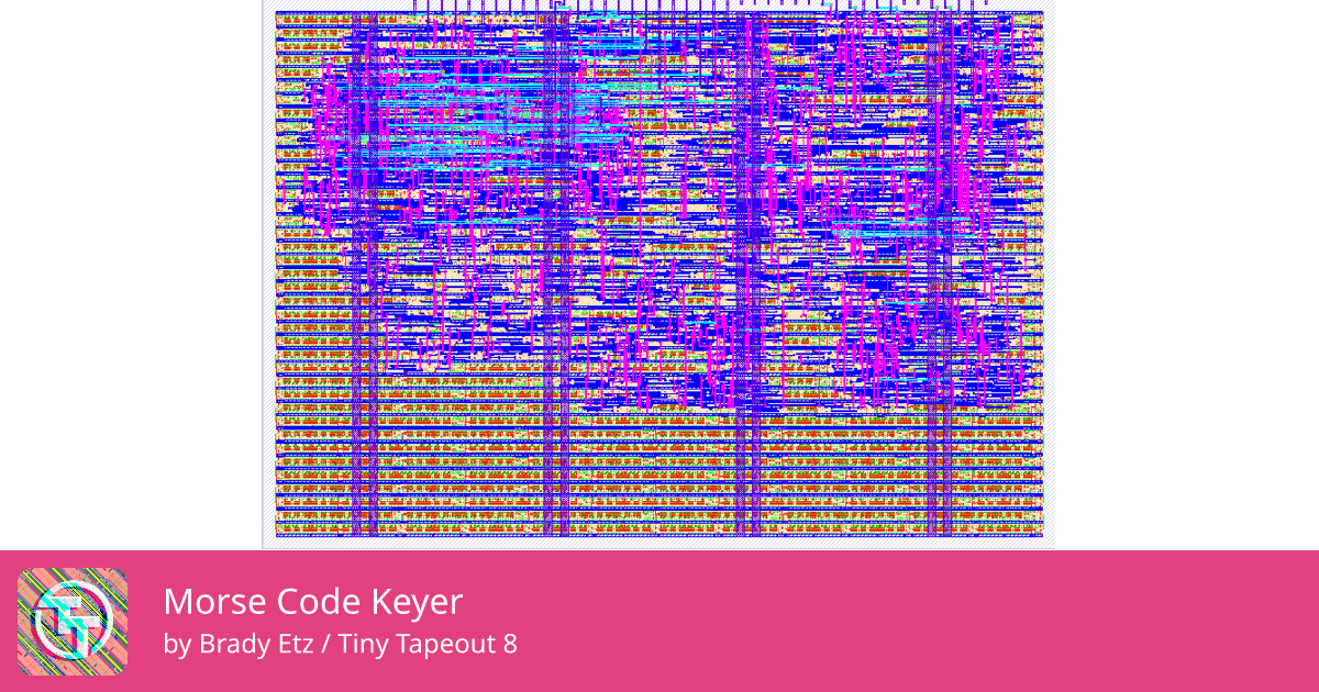 580 Morse Code Keyer :: Quicker, easier and cheaper to make your own chip!