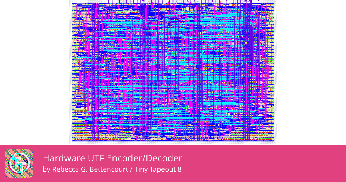 901 Hardware UTF Encoder/Decoder :: Quicker, easier and cheaper to make ...