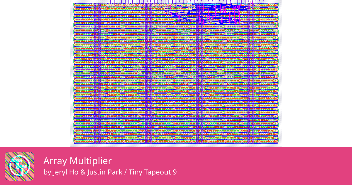 256 Array Multiplier :: Quicker, easier and cheaper to make your own chip!