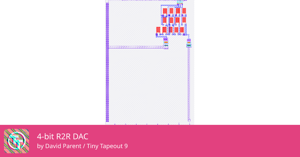 520 4-bit R2R DAC :: Quicker, easier and cheaper to make your own chip!