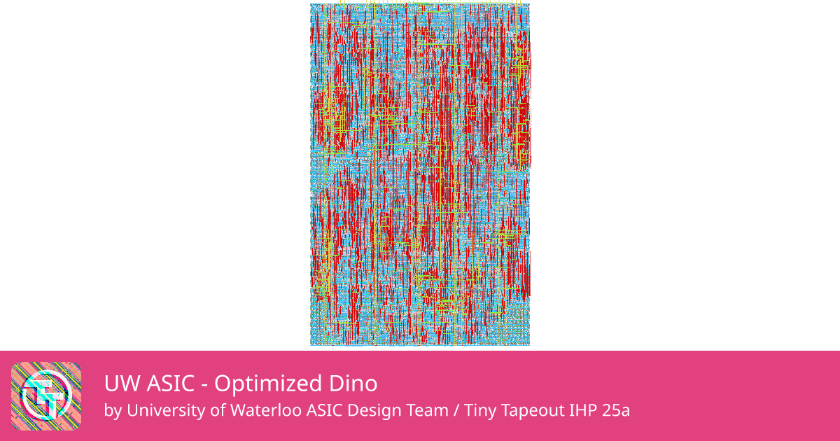 722 UW ASIC - Optimized Dino :: Quicker, easier and cheaper to make ...