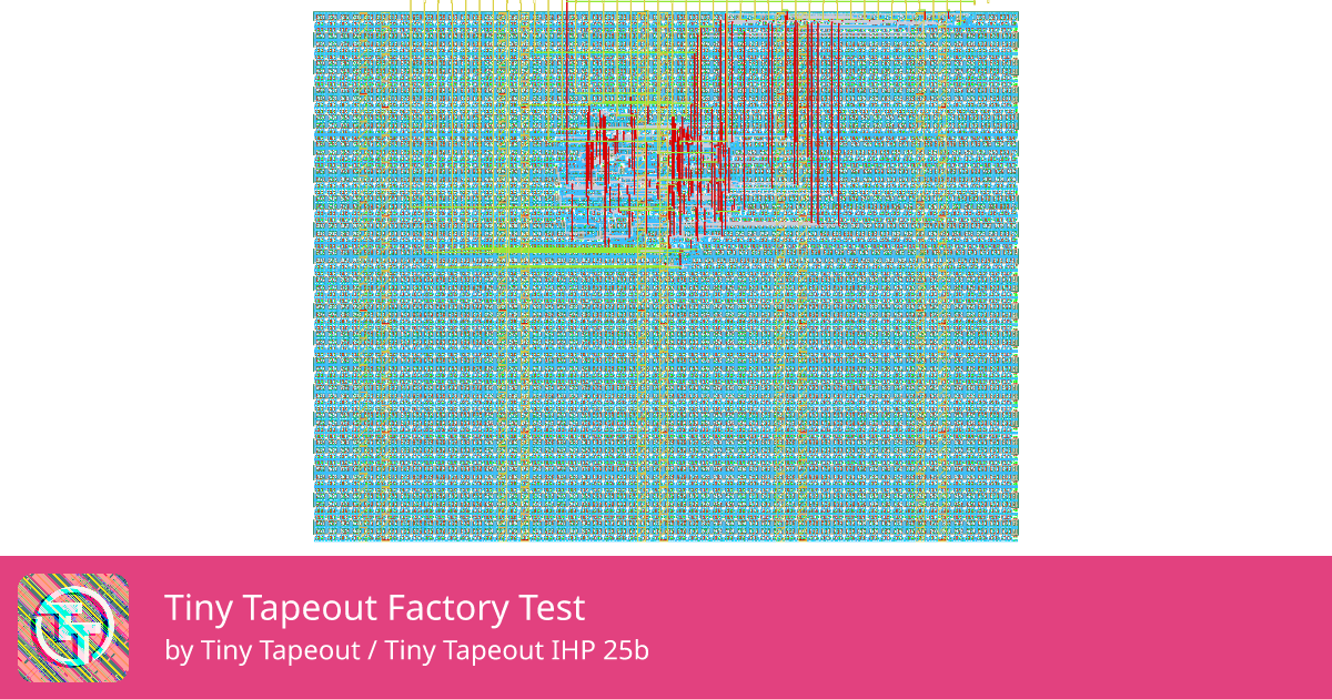 1 Tiny Tapeout Factory Test :: Quicker, easier and cheaper to make your ...