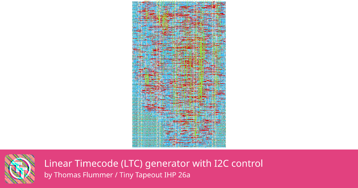 706 Linear Timecode (LTC) generator with I2C control :: Quicker, easier ...