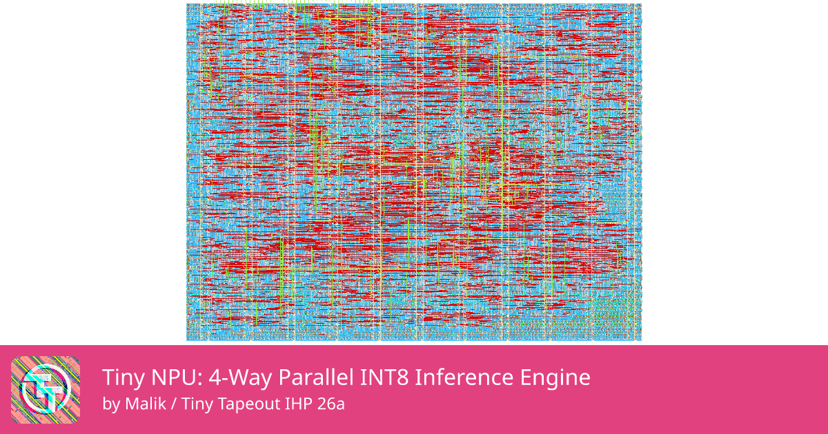 493 Tiny NPU: 4-Way Parallel INT8 Inference Engine :: Quicker, easier ...