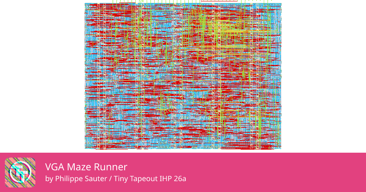 113 VGA Maze Runner :: Quicker, easier and cheaper to make your own chip!