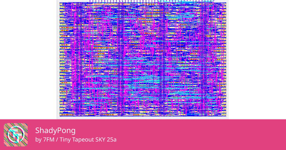 674 ShadyPong :: Quicker, easier and cheaper to make your own chip!