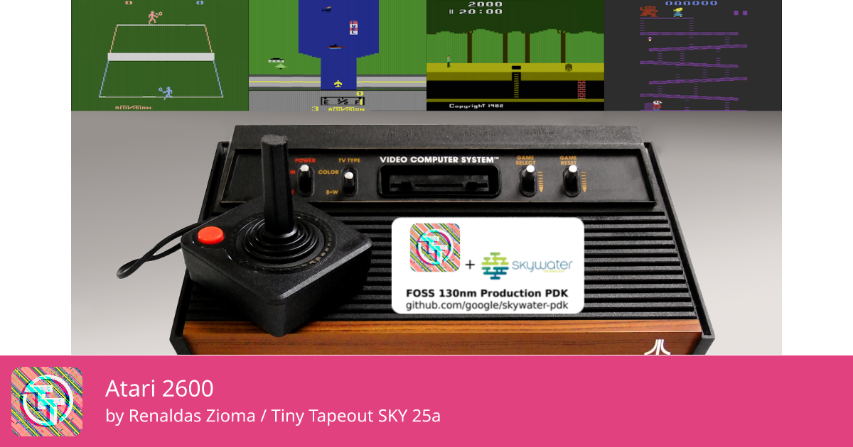 974 Atari 2600 :: Quicker, easier and cheaper to make your own chip!