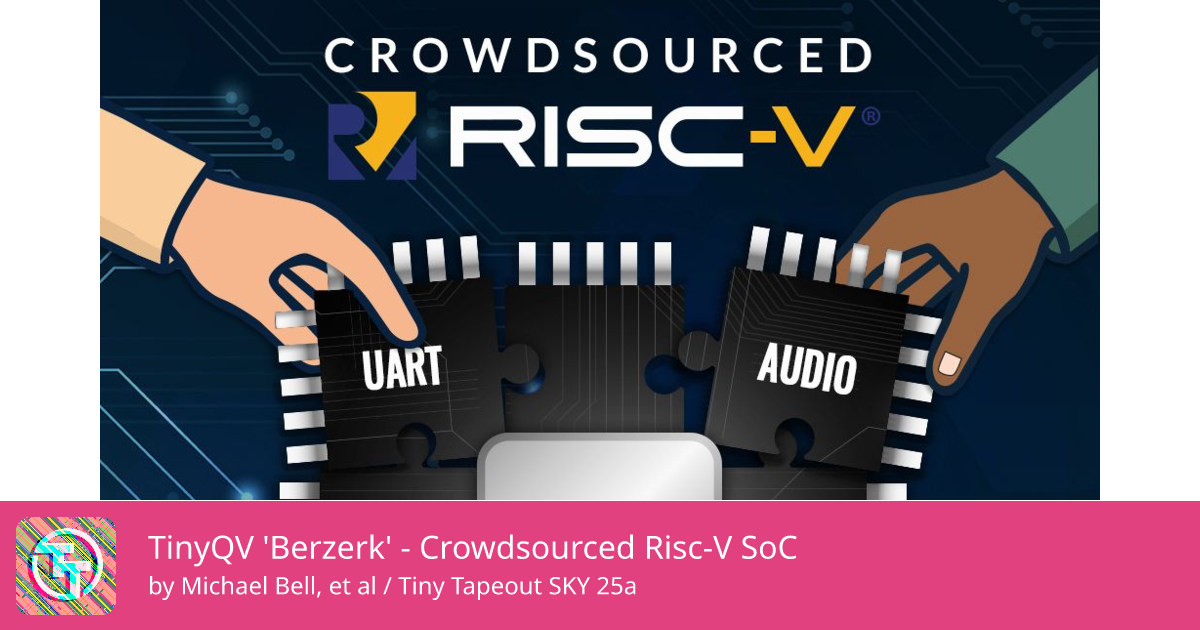 687 TinyQV 'Berzerk' - Crowdsourced Risc-V SoC :: Quicker, easier and ...