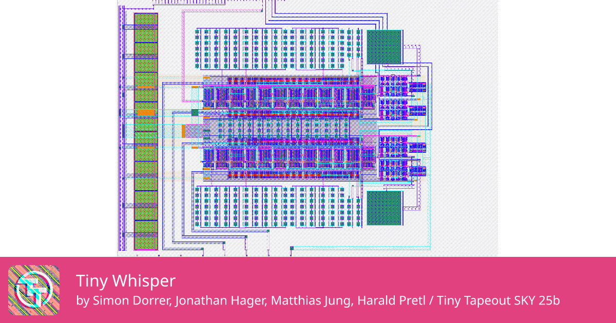 494 Tiny Whisper :: Quicker, easier and cheaper to make your own chip!