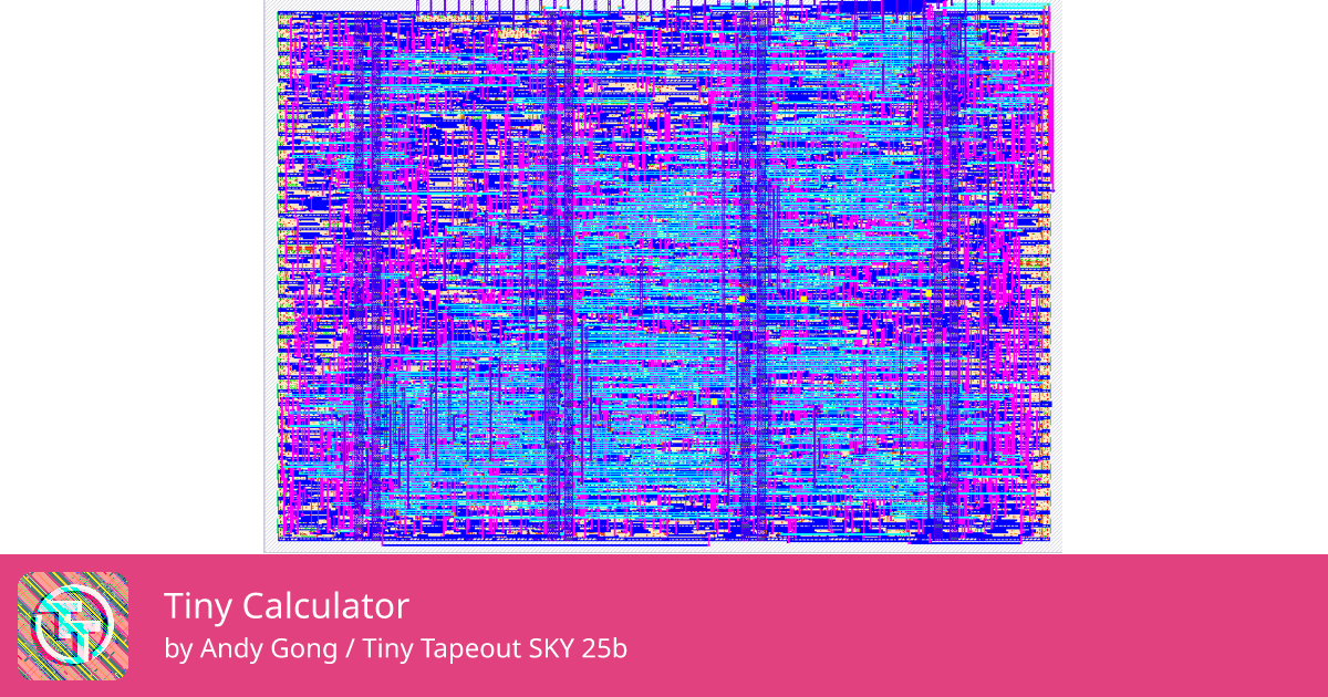 546 Tiny Calculator :: Quicker, easier and cheaper to make your own chip!