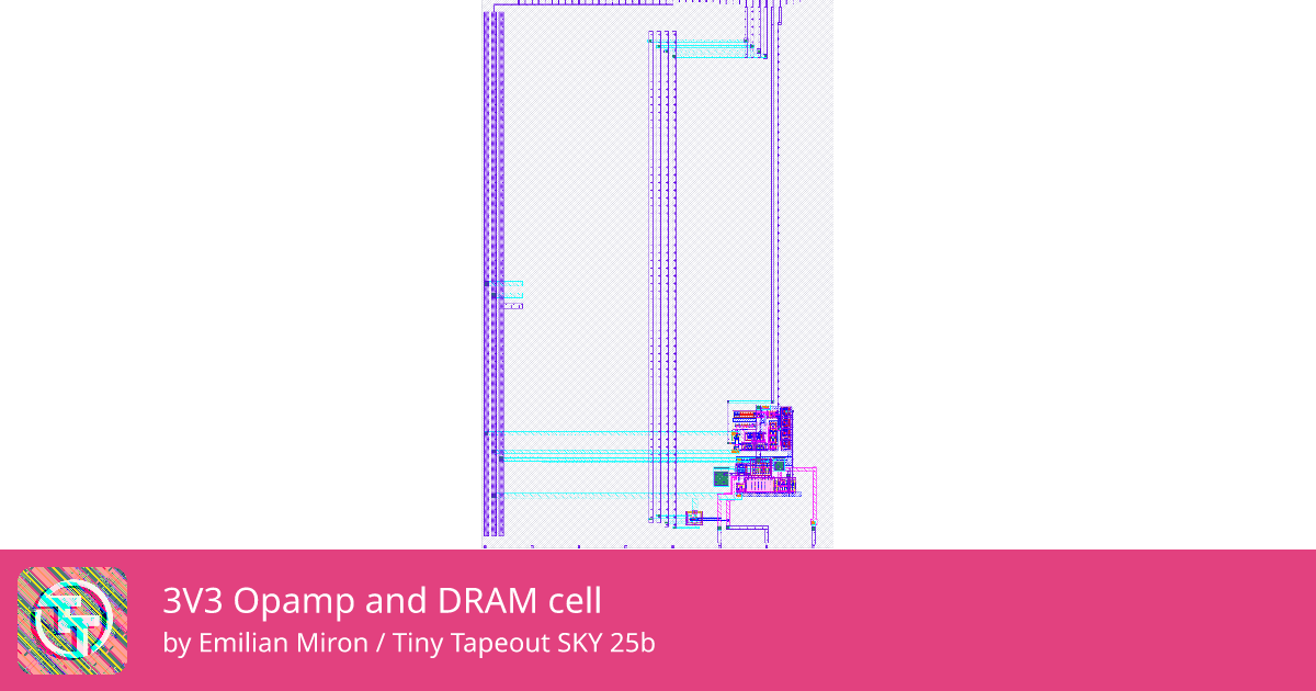 520 3V3 Opamp and DRAM cell :: Quicker, easier and cheaper to make your ...