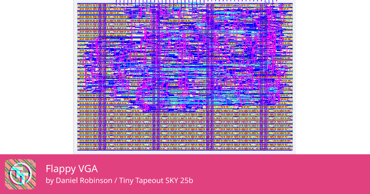 875 Flappy VGA :: Quicker, easier and cheaper to make your own chip!