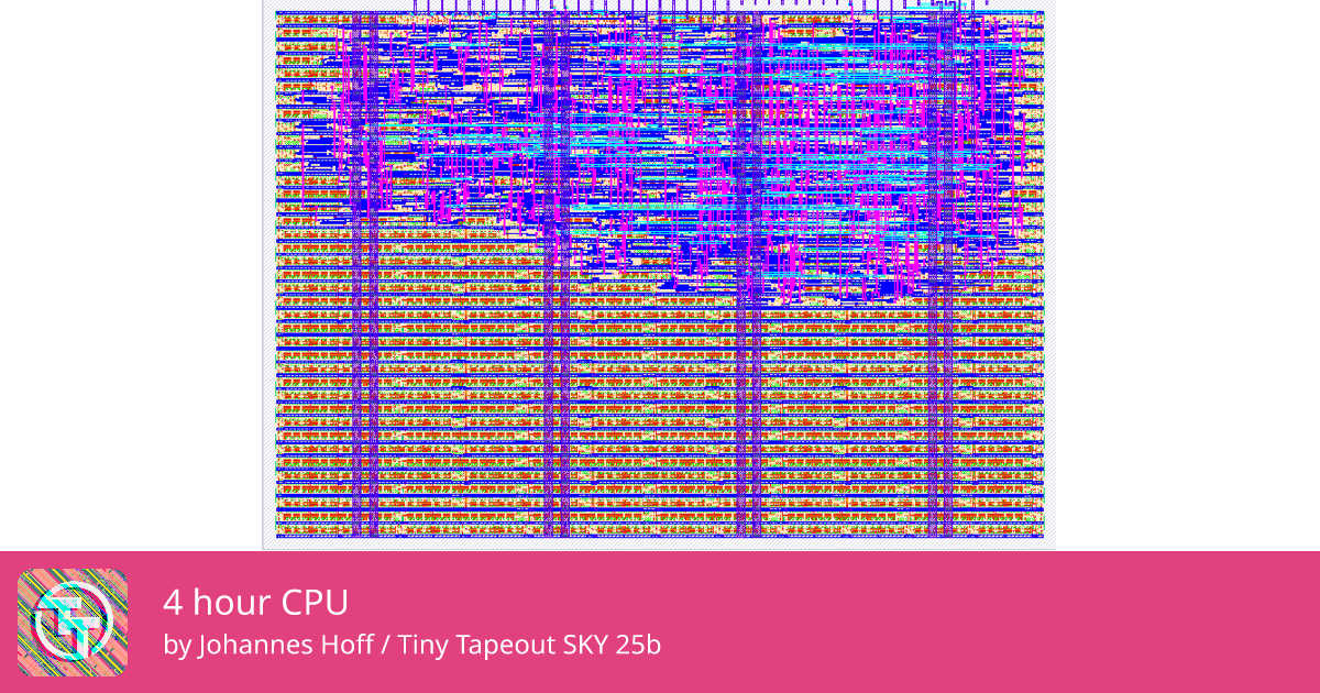 873 4 hour CPU :: Quicker, easier and cheaper to make your own chip!