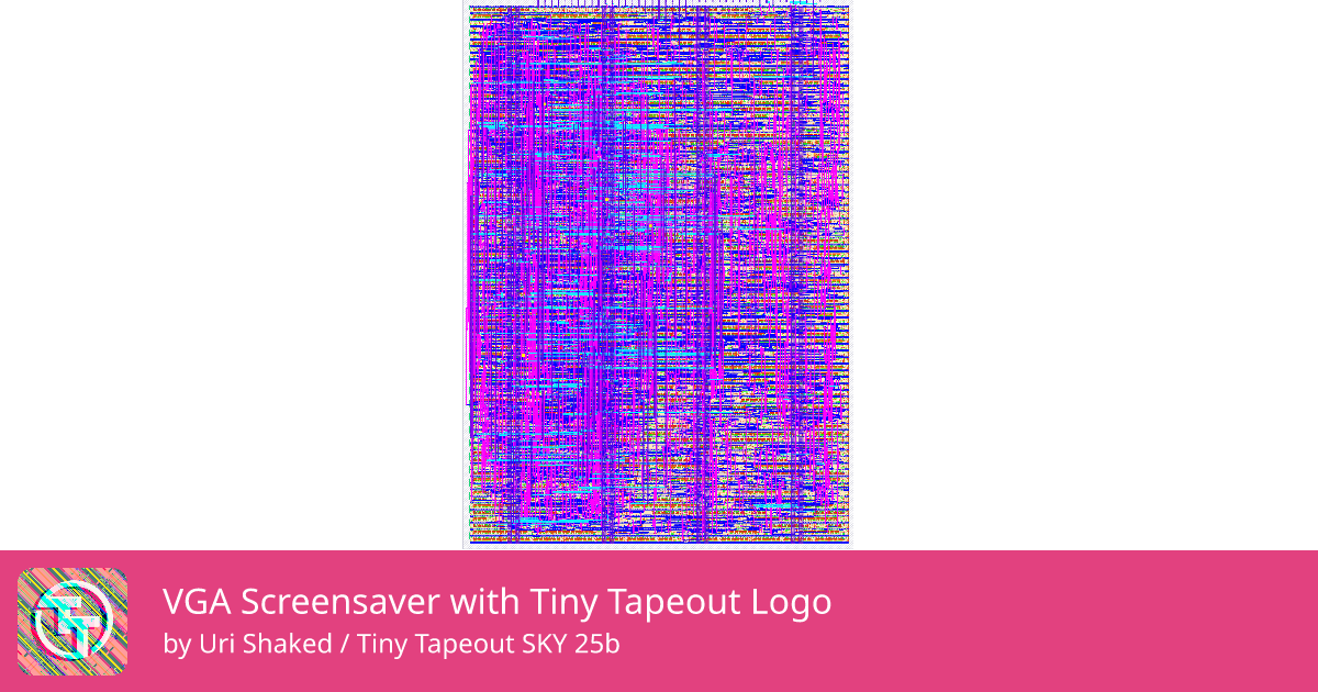 582 VGA Screensaver with Tiny Tapeout Logo :: Quicker, easier and ...