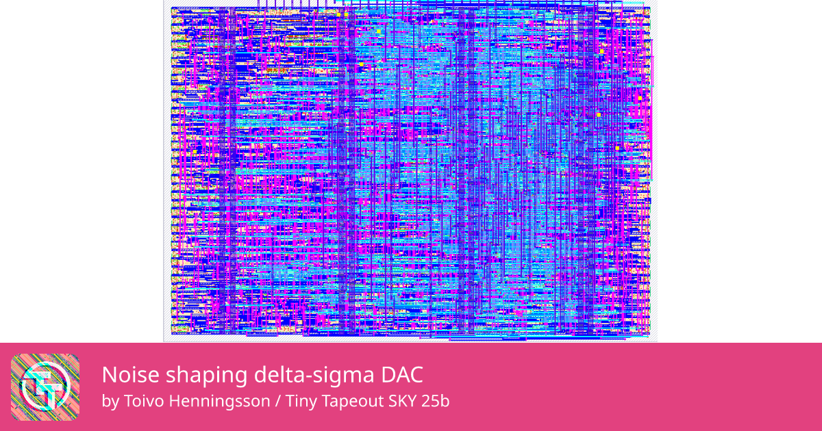 495 Noise shaping delta-sigma DAC :: Quicker, easier and cheaper to ...
