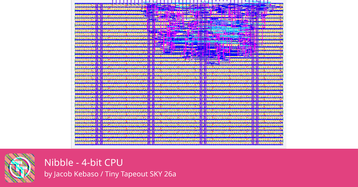993 Nibble - 4-bit CPU :: Quicker, easier and cheaper to make your own ...