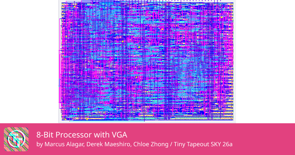 877 8-Bit Processor with VGA :: Quicker, easier and cheaper to make ...