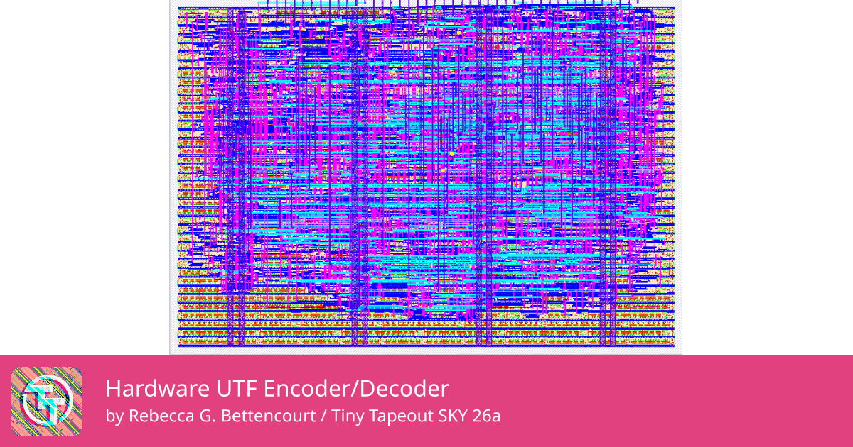 905 Hardware UTF Encoder/Decoder :: Quicker, easier and cheaper to make ...