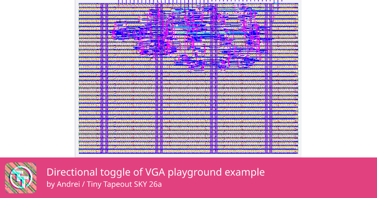 998 Directional toggle of VGA playground example :: Quicker, easier and ...