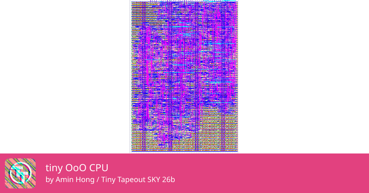 290 tiny OoO CPU :: Quicker, easier and cheaper to make your own chip!