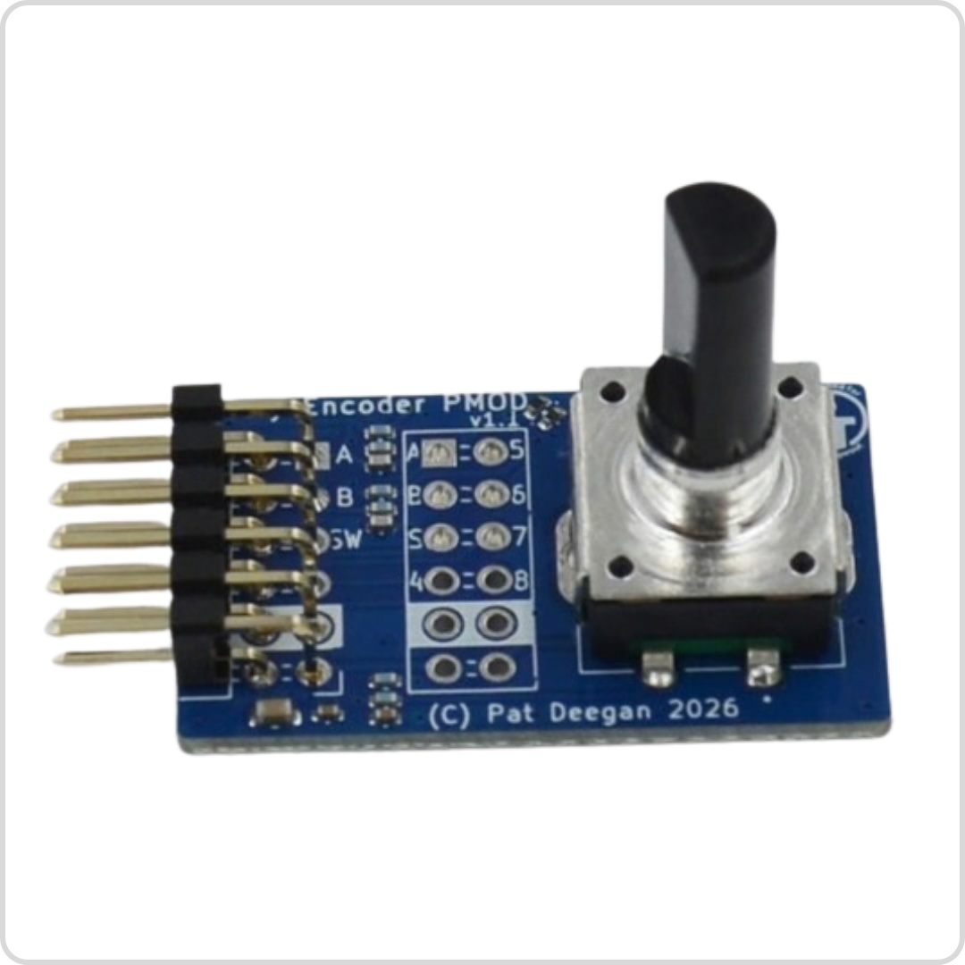Rotary encoder with push button