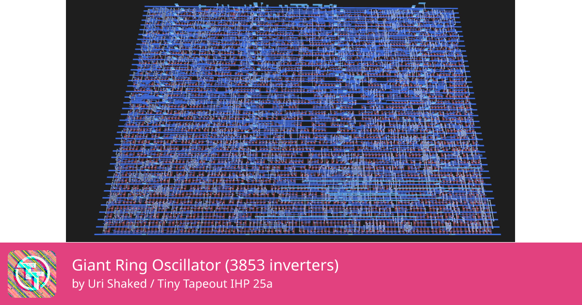 16 Giant Ring Oscillator (3853 inverters) :: Quicker, easier and ...